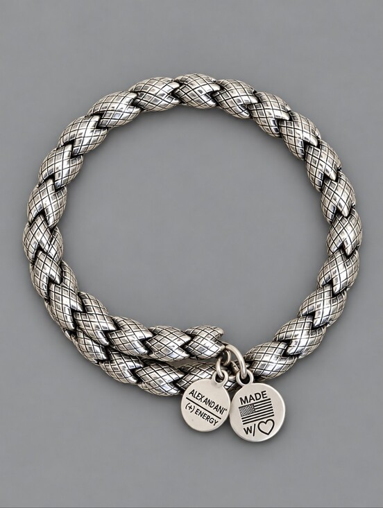 Alex and Ani Jewelry - ALEX and ANI Silver Vintage 66 Braided Wrap Bracelet